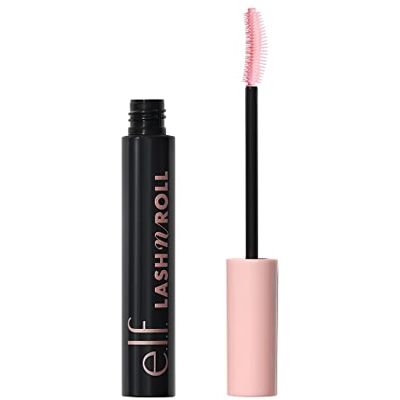 e.l.f. Lash 'N Roll Mascara: krullende mascara, voor perfect gekrulde en gescheiden wimpers, direct liftend effect, langdurige formule, veganistisch en dierproefvrij, pitch black tint. e.l.f. Lash 'N Roll Mascara: krullende mascara, voor perfect gekrulde en gescheiden wimpers, direct liftend effect, langdurige formule, veganistisch en dierproefvrij, pitch black tint.