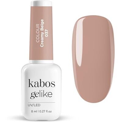 Kabos Gelike Hybride nagellak UV/LED 037 Creamy Beige 8 ml Kabos Gelike Hybride nagellak UV/LED 037 Creamy Beige 8 ml