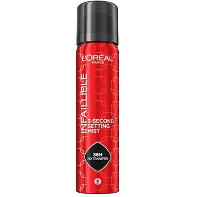 L'Oreal Paris L'Oréal Paris Onfeilbare make-up fixeerspray, waterbestendig, houdt tot 36 uur, 75 ml L'Oreal Paris L'Oréal Paris Onfeilbare make-up fixeerspray, waterbestendig, houdt tot 36 uur, 75 ml