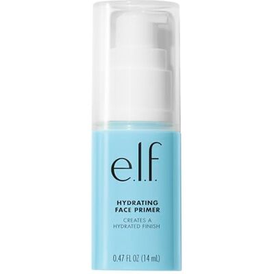 e.l.f. Hydrating Face Primer, licht, langhoudend, romig, hydrateert, egaliseert, vult porën en fijne lijntjes op, geeft een natuurlijke matte afwerking, zit vol met vitamine E, 14 ml e.l.f. Hydrating Face Primer, licht, langhoudend, romig, hydrateert, egaliseert, vult porën en fijne lijntjes op, geeft een natuurlijke matte afwerking, zit vol met vitamine E, 14 ml