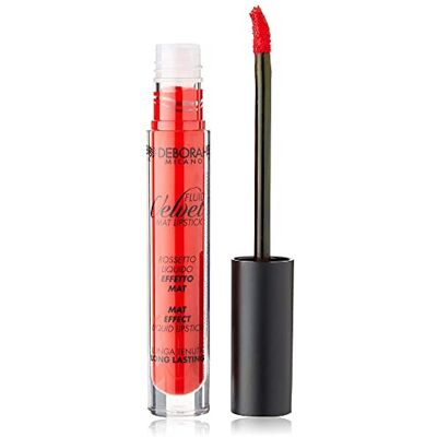 DEBORAH Fluid Velvet Lipstick N.06 Iconic Red Langdurig, met mengsel van gehydrateerde, fluweelzachte lipolie DEBORAH Fluid Velvet Lipstick N.06 Iconic Red Langdurig, met mengsel van gehydrateerde, fluweelzachte lipolie