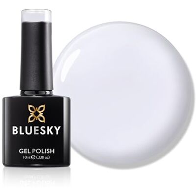 BLUESKY Gel nagellak 10 ml, zijdewit SS2615, witte gel nagellak voor 21 dagen manicure, vereist uitharding onder LED UV nagellamp BLUESKY Gel nagellak 10 ml, zijdewit SS2615, witte gel nagellak voor 21 dagen manicure, vereist uitharding onder LED UV nagellamp