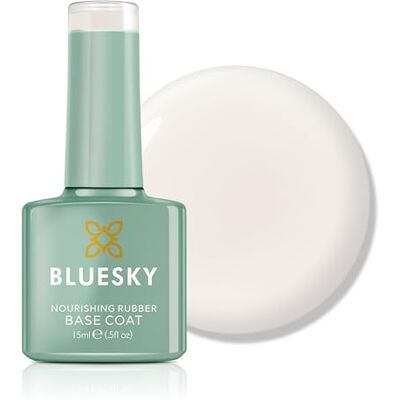 BLUESKY Rubber Base Coat 15 ml – Graceful White – BNR01, Base Gel voor nagels, versterkende gel base coat voor 21 dagen manicure, led-uv-lamp vereist BLUESKY Rubber Base Coat 15 ml – Graceful White – BNR01, Base Gel voor nagels, versterkende gel base coat voor 21 dagen manicure, led-uv-lamp vereist