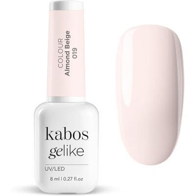 Kabos Gelike Hybrid UV/LED Nagellak 019 Almond Beige 8 ml Kabos Gelike Hybrid UV/LED Nagellak 019 Almond Beige 8 ml