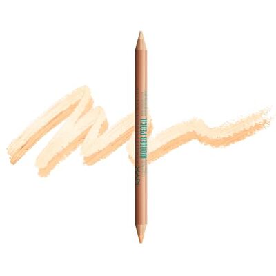 NYX PROFESSIONAL MAKEUP Wonder Pencil Dubbelzijdige wenkbrauwmarkeerstift voor het oplichten, maskeren en vormen van wenkbrauwen, medium NYX PROFESSIONAL MAKEUP Wonder Pencil Dubbelzijdige wenkbrauwmarkeerstift voor het oplichten, maskeren en vormen van wenkbrauwen, medium