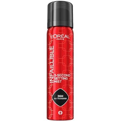 L'Oreal Paris L'Oréal Paris Infallible Makeup Fixer Spray 75 ml Fixatie tot 36 uur, helpt make-up te behouden, veganistische formule, dagelijks gebruik, onfeilbare setting spray L'Oreal Paris L'Oréal Paris Infallible Makeup Fixer Spray 75 ml Fixatie tot 36 uur, helpt make-up te behouden, veganistische formule, dagelijks gebruik, onfeilbare setting spray