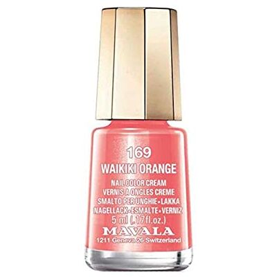 MAVALA Mini Color Nagellak Crème 5 ml Kleur 169: Waikiki Oranje MAVALA Mini Color Nagellak Crème 5 ml Kleur 169: Waikiki Oranje