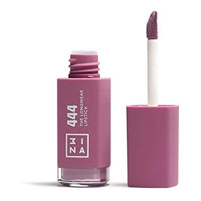 3ina MAKEUP Veganistisch Cruelty Free The Longwear Lipstick 444 lila lippenstift met een houdbaarheid van 12 uur sterk gepigmenteerde matte lippenstift hydraterende formule met 3ina MAKEUP Veganistisch Cruelty Free The Longwear Lipstick 444 lila lippenstift met een houdbaarheid van 12 uur sterk gepigmenteerde matte lippenstift hydraterende formule met