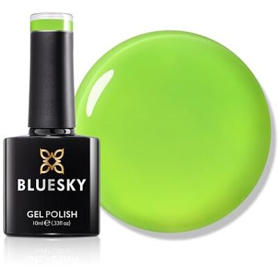 BLUESKY Gelnagellak, 10 ml, Fresh Meadow SS2618, groene gelnagellak voor 21 dagen manicure, vereist uitharding onder led-uv-nagellamp BLUESKY Gelnagellak, 10 ml, Fresh Meadow SS2618, groene gelnagellak voor 21 dagen manicure, vereist uitharding onder led-uv-nagellamp