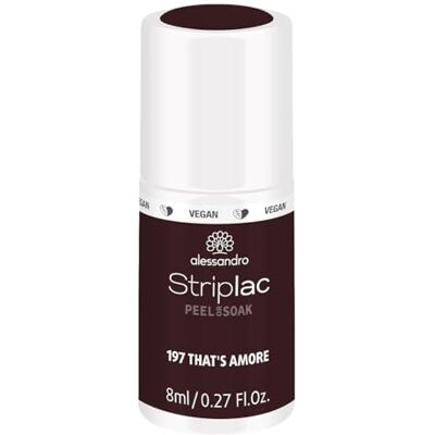 alessandro Striplac Peel or Soak That`s Amore veganistisch donkerrode led-nagellak voor perfecte nagels in 15 minuten, 8 ml alessandro Striplac Peel or Soak That`s Amore veganistisch donkerrode led-nagellak voor perfecte nagels in 15 minuten, 8 ml