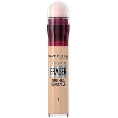 Maybelline Instant Anti-Aging Concealer, Eye Concealer, donkere kringen en vlekken, 01 lichtgewicht Ultra Blendable Formula (verpakking kan variëren) Maybelline Instant Anti-Aging Concealer, Eye Concealer, donkere kringen en vlekken, 01 lichtgewicht Ultra Blendable Formula (verpakking kan variëren)