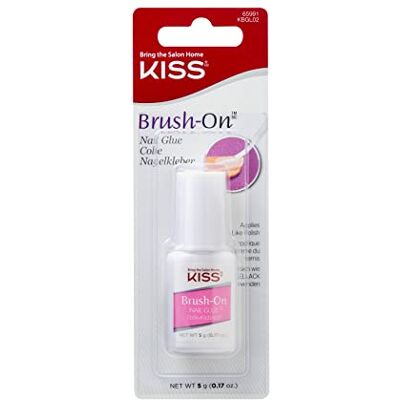 Kiss Brush-On Nagellijm, sneldrogend, roze, 5 g Borstelnagellijm voor nagels en nagels: eenvoudig aan te brengen, extra sterke hechting en sneldrogend Kiss Brush-On Nagellijm, sneldrogend, roze, 5 g Borstelnagellijm voor nagels en nagels: eenvoudig aan te brengen, extra sterke hechting en sneldrogend