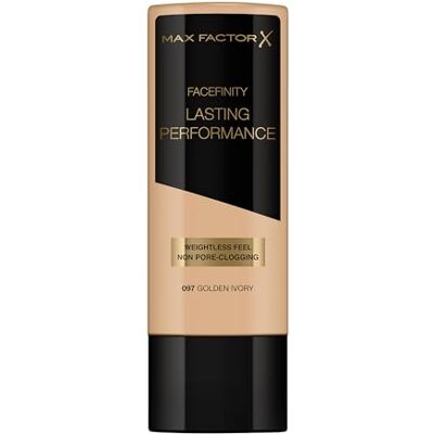 Max Factor Lasting Performance vloeibare foundation, langdurig, ivoorkleurig, 97, 35 ml Max Factor Lasting Performance vloeibare foundation, langdurig, ivoorkleurig, 97, 35 ml