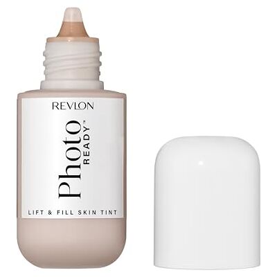 REVLON PhotoReady Lift & Fill Skin Tint, Sérum teinté repulpant et floutant, Formule fluide, Couvrance légère, Fini lumineux, Stévioside et Squalane, Maquillage pour le teint, 140, 30 ml REVLON PhotoReady Lift & Fill Skin Tint, Sérum teinté repulpant et floutant, Formule fluide, Couvrance légère, Fini lumineux, Stévioside et Squalane, Maquillage pour le teint, 140, 30 ml
