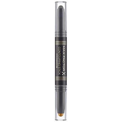 Max Factor Contouring Stick Eyeshadow Bronze Moon & Forest Green oogschaduwpotlood in lichte en donkere tint voor een geslaagde blik met romige textuur Max Factor Contouring Stick Eyeshadow Bronze Moon & Forest Green oogschaduwpotlood in lichte en donkere tint voor een geslaagde blik met romige textuur