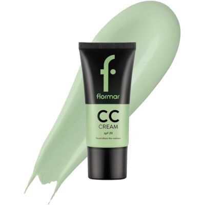 Flormar CC CC Cream SPF20 Anti-Roodheid Gezichtscrème voor de gevoelige huid Anti-Redness Crème Flormar CC CC Cream SPF20 Anti-Roodheid Gezichtscrème voor de gevoelige huid Anti-Redness Crème