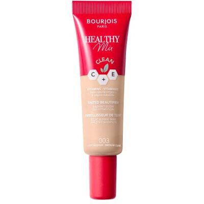 Bourjois BB Cream Healthy Mix vochtinbrengende crème, kleurrijk, uniform, langdurig, met vitamine C & E van natuurlijke oorsprong, Light Medium 003 Bourjois BB Cream Healthy Mix vochtinbrengende crème, kleurrijk, uniform, langdurig, met vitamine C & E van natuurlijke oorsprong, Light Medium 003