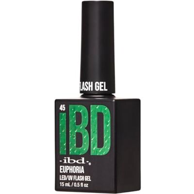 IBD Euphoria Flash Gel 15 ml, gemaakt in de VS, reflecterende led-/uv-nagellak, voor duurzame manicure en fonkelende nagels IBD Euphoria Flash Gel 15 ml, gemaakt in de VS, reflecterende led-/uv-nagellak, voor duurzame manicure en fonkelende nagels