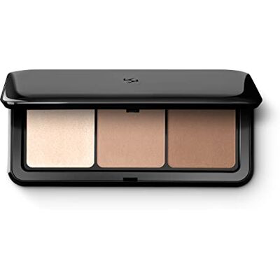 Kiko Milano Contour Obsession-palet 01, palet voor het gezicht met 2 poeders voor het beeldhouwen en 1 highlighter Kiko Milano Contour Obsession-palet 01, palet voor het gezicht met 2 poeders voor het beeldhouwen en 1 highlighter