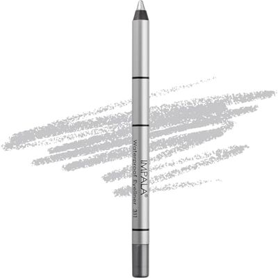 Impala Romige en waterdichte oogpotlood kleur 311 zilver gedefinieerde contour of rookeffect dichte en romige textuur eenvoudig aan te brengen glanzende kleur, langdurig en waterdicht Impala Romige en waterdichte oogpotlood kleur 311 zilver gedefinieerde contour of rookeffect dichte en romige textuur eenvoudig aan te brengen glanzende kleur, langdurig en waterdicht