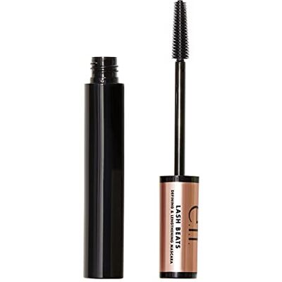 e.l.f. Lash Beats Wimperverlengingsformule, voor extra lange wimpers, creëert lange en gedefinieerde wimpers met natuurlijke uitstraling, pitch zwart, 10 ml e.l.f. Lash Beats Wimperverlengingsformule, voor extra lange wimpers, creëert lange en gedefinieerde wimpers met natuurlijke uitstraling, pitch zwart, 10 ml