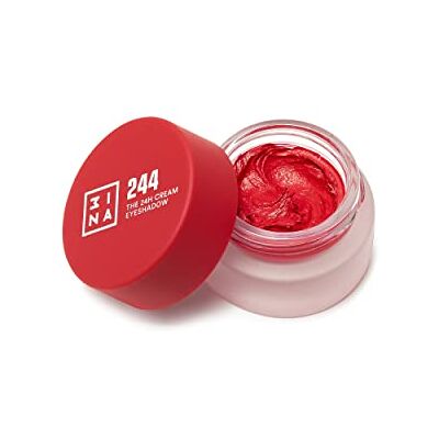 3ina MAKEUP The 24h Cream Eyeshadow 244 – rood – langdurige crèmekleurige oogschaduw 24 uur – matte en glinsterende tinten – hoge pigmentatie – waterdichte formule – veganistisch – zonder dierenleed 3ina MAKEUP The 24h Cream Eyeshadow 244 – rood – langdurige crèmekleurige oogschaduw 24 uur – matte en glinsterende tinten – hoge pigmentatie – waterdichte formule – veganistisch – zonder dierenleed