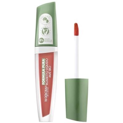 DEBORAH Milano Vloeibare lippenstift, pure biologische formule, mat effect, nr. 03 Rosewood, fluweelachtig effect, geeft zachte en volle lippen met lange houdbaarheid, 4,5 g DEBORAH Milano Vloeibare lippenstift, pure biologische formule, mat effect, nr. 03 Rosewood, fluweelachtig effect, geeft zachte en volle lippen met lange houdbaarheid, 4,5 g