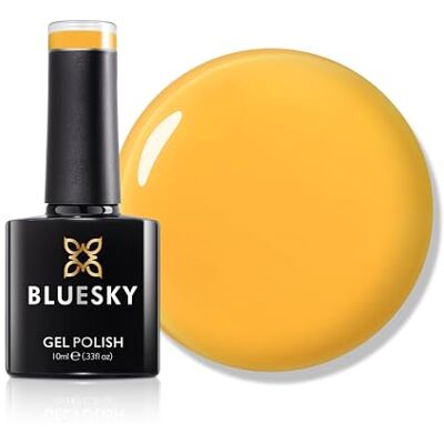 BLUESKY Gelnagellak, 10 ml, Sunburst SS2617, gele gelnagellak voor 21 dagen manicure, vereist uitharding onder led-uv-nagellamp BLUESKY Gelnagellak, 10 ml, Sunburst SS2617, gele gelnagellak voor 21 dagen manicure, vereist uitharding onder led-uv-nagellamp