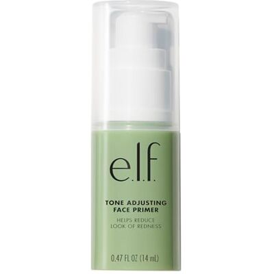 e.l.f. Tone Adjusting Face Primer, Makeup Primer For Neutralizing Uneven Skin Tones & Redness, Grips Makeup to Last, Vegan & Cruelty-Free, Small e.l.f. Tone Adjusting Face Primer, Makeup Primer For Neutralizing Uneven Skin Tones & Redness, Grips Makeup to Last, Vegan & Cruelty-Free, Small