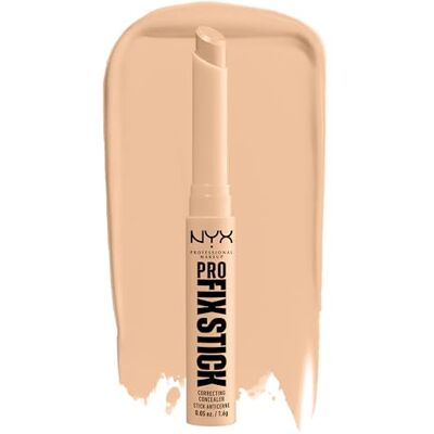 NYX PROFESSIONAL MAKEUP Concealer, maskeert donkere kringen, onzuiverheden, donkere vlekken en verkleuringen, met hyaluronzuur, houdt 12 uur vast, veganistische formule, Pro Fix NYX PROFESSIONAL MAKEUP Concealer, maskeert donkere kringen, onzuiverheden, donkere vlekken en verkleuringen, met hyaluronzuur, houdt 12 uur vast, veganistische formule, Pro Fix