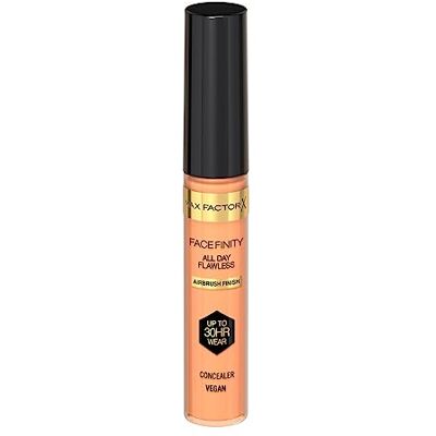 Max Factor Facefinity All Day Flawless Concealer, vloeibare concealer, veganistische formule, houdt tot 30 uur 050, 7,8 ml Max Factor Facefinity All Day Flawless Concealer, vloeibare concealer, veganistische formule, houdt tot 30 uur 050, 7,8 ml