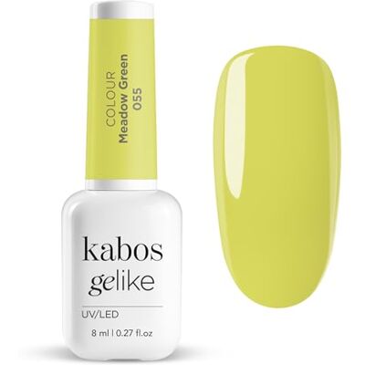 Kabos Gelike Hybride nagellak, roze, UV/LED, Meadow Green, 8 ml Kabos Gelike Hybride nagellak, roze, UV/LED, Meadow Green, 8 ml