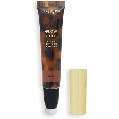 Revolution Pro Glow Edit, Contour Crème en Brons, Contourstick voor gezicht, Vormt en Definitie, Lichte Romige Formule, Matte, Donkere, 15 ml Revolution Pro Glow Edit, Contour Crème en Brons, Contourstick voor gezicht, Vormt en Definitie, Lichte Romige Formule, Matte, Donkere, 15 ml