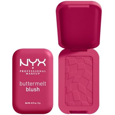 NYX PROFESSIONAL MAKEUP Blush in poeder, verrijkt met mangoboter, amandelboter en sheaboter Fondant textuur Veganistische formule Buttermelt Blush, Kleur: Butta Than Before NYX PROFESSIONAL MAKEUP Blush in poeder, verrijkt met mangoboter, amandelboter en sheaboter Fondant textuur Veganistische formule Buttermelt Blush, Kleur: Butta Than Before