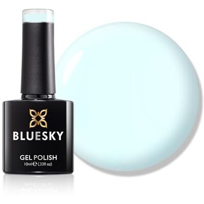BLUESKY Gelnagellak, 10 ml, Clear Stream SS2607, blauwe gelnagellak voor 21 dagen manicure, vereist uitharding onder led-uv-nagellamp BLUESKY Gelnagellak, 10 ml, Clear Stream SS2607, blauwe gelnagellak voor 21 dagen manicure, vereist uitharding onder led-uv-nagellamp