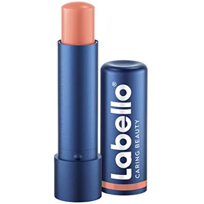 Labello Caring Beauty Nude gekleurde lippenbalsem (5,5 ml) met vitamine E, sheaboter en amandelolie voor een stralende afwerking Labello Caring Beauty Nude gekleurde lippenbalsem (5,5 ml) met vitamine E, sheaboter en amandelolie voor een stralende afwerking