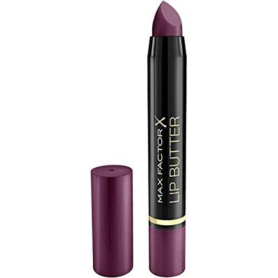 Max Factor Colour Elixir Lip Butter in 112 Matte Perfect Plum, verzorgende lippenstift voor een gelijkmatige afwerking, maximale kleurintensiteit en lange houdbaarheid Max Factor Colour Elixir Lip Butter in 112 Matte Perfect Plum, verzorgende lippenstift voor een gelijkmatige afwerking, maximale kleurintensiteit en lange houdbaarheid