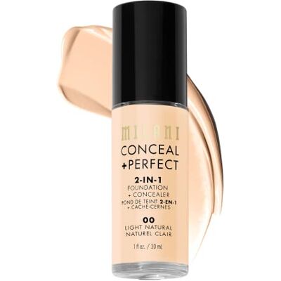 Milani Conceal + Perfect 2-in-1 Foundation + Concealer Light Natural Milani Conceal + Perfect 2-in-1 Foundation + Concealer Light Natural