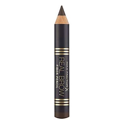 Max Factor Real Brow Fiber Pencil Rich Brown 5, wenkbrauwstift met 3D-effect, voor natuurlijk gedefinieerde wenkbrauwen, kleur: bruin, 1 x 1 g Max Factor Real Brow Fiber Pencil Rich Brown 5, wenkbrauwstift met 3D-effect, voor natuurlijk gedefinieerde wenkbrauwen, kleur: bruin, 1 x 1 g