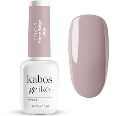 Kabos Gelike 004 Stone Beige Hybrid UV/LED Nagellak, 8 ml Kabos Gelike 004 Stone Beige Hybrid UV/LED Nagellak, 8 ml