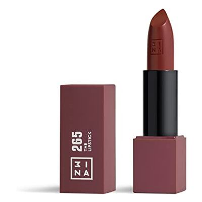 3ina MAKEUP – veganistisch – zonder dierenleed – lippenstift 265 – mat bruin, romige textuur, ultra-gepigmenteerde kleur, magnetische behuizing, vanillegeur 3ina MAKEUP – veganistisch – zonder dierenleed – lippenstift 265 – mat bruin, romige textuur, ultra-gepigmenteerde kleur, magnetische behuizing, vanillegeur
