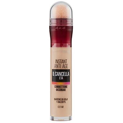Maybelline New York multifunctionele concealer, hydraterend en dekkend, modulair, onvolkomenheden en kringen, goji bessen en haloxyl, verwijdert leeftijd, kleur 03 fair 6,8 ml Maybelline New York multifunctionele concealer, hydraterend en dekkend, modulair, onvolkomenheden en kringen, goji bessen en haloxyl, verwijdert leeftijd, kleur 03 fair 6,8 ml