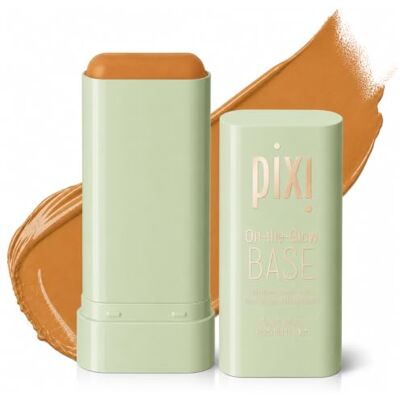 Pixi Beauty On the Glow Base Mocha gekleurde hydraterende foundation: koffie, neutrale tint 0,6 oz / 19 g Pixi Beauty On the Glow Base Mocha gekleurde hydraterende foundation: koffie, neutrale tint 0,6 oz / 19 g