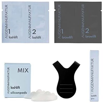 Augenmanufaktur Wimper- en wenkbrauwliftingset voor volumineuze wimpers en brows en een expressieve wimperkruller zonder wimperkruller (mini) Augenmanufaktur Wimper- en wenkbrauwliftingset voor volumineuze wimpers en brows en een expressieve wimperkruller zonder wimperkruller (mini)
