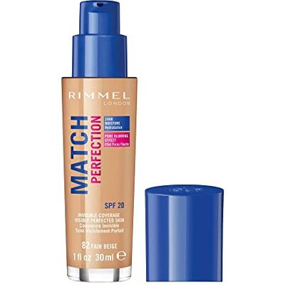 Rimmel London Match Perfection Foundation Fair Beige 082 Rimmel London Match Perfection Foundation Fair Beige 082