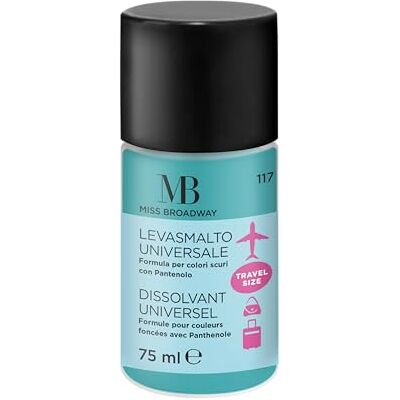 MB MILANO Nagellakverwijderaar – met aceton – ideaal voor donkere lak – mini-reisformaat 75 ml – Made in Italy MB MILANO Nagellakverwijderaar – met aceton – ideaal voor donkere lak – mini-reisformaat 75 ml – Made in Italy