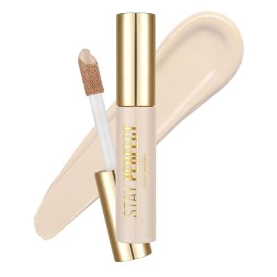 Flormar Stay Perfect Concealer vloeibare concealer met gigantische applicator hoge dekking en romige textuur die lang meegaat voor donkere kringen natuurlijke afwerking, onmiddellijke ooglift, 002 Light Flormar Stay Perfect Concealer vloeibare concealer met gigantische applicator hoge dekking en romige textuur die lang meegaat voor donkere kringen natuurlijke afwerking, onmiddellijke ooglift, 002 Light