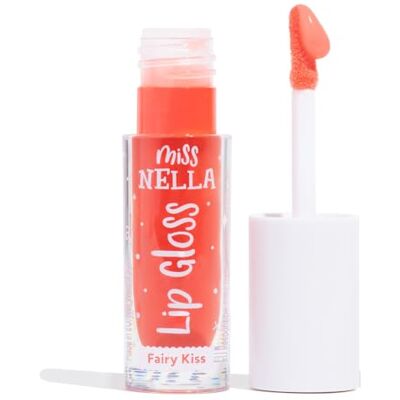 MISS NELLA Fairy Kiss Lip Gloss, hydraterend rood voor kinderen, watermeloengeur, huidvriendelijk, geeft een kus in transparante kleur, met extra glans. MISS NELLA Fairy Kiss Lip Gloss, hydraterend rood voor kinderen, watermeloengeur, huidvriendelijk, geeft een kus in transparante kleur, met extra glans.