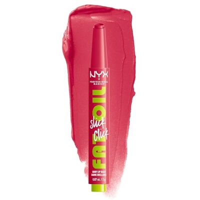 NYX PROFESSIONAL MAKEUP Glanzende getinte lippenbalsem, hydraterende oliën, langdurige hydratatie, lichte formule, veganistisch, vette olie slick click, kleur: Double Tap NYX PROFESSIONAL MAKEUP Glanzende getinte lippenbalsem, hydraterende oliën, langdurige hydratatie, lichte formule, veganistisch, vette olie slick click, kleur: Double Tap