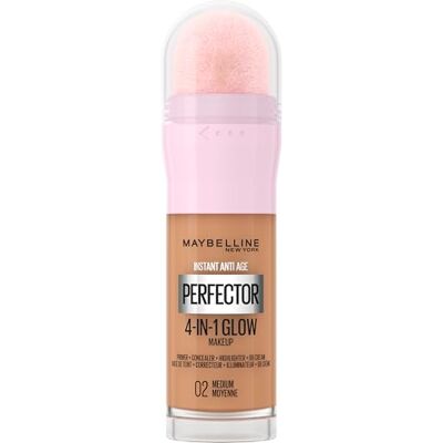 Maybelline New York Instant Anti Age Perfector 4-in-1 Glow Medium Glow 4-in-1 primer, concealer, markeerstift, zelfinstellende tinten, egaliseert de huidtint, glanzende afwerking Maybelline New York Instant Anti Age Perfector 4-in-1 Glow Medium Glow 4-in-1 primer, concealer, markeerstift, zelfinstellende tinten, egaliseert de huidtint, glanzende afwerking
